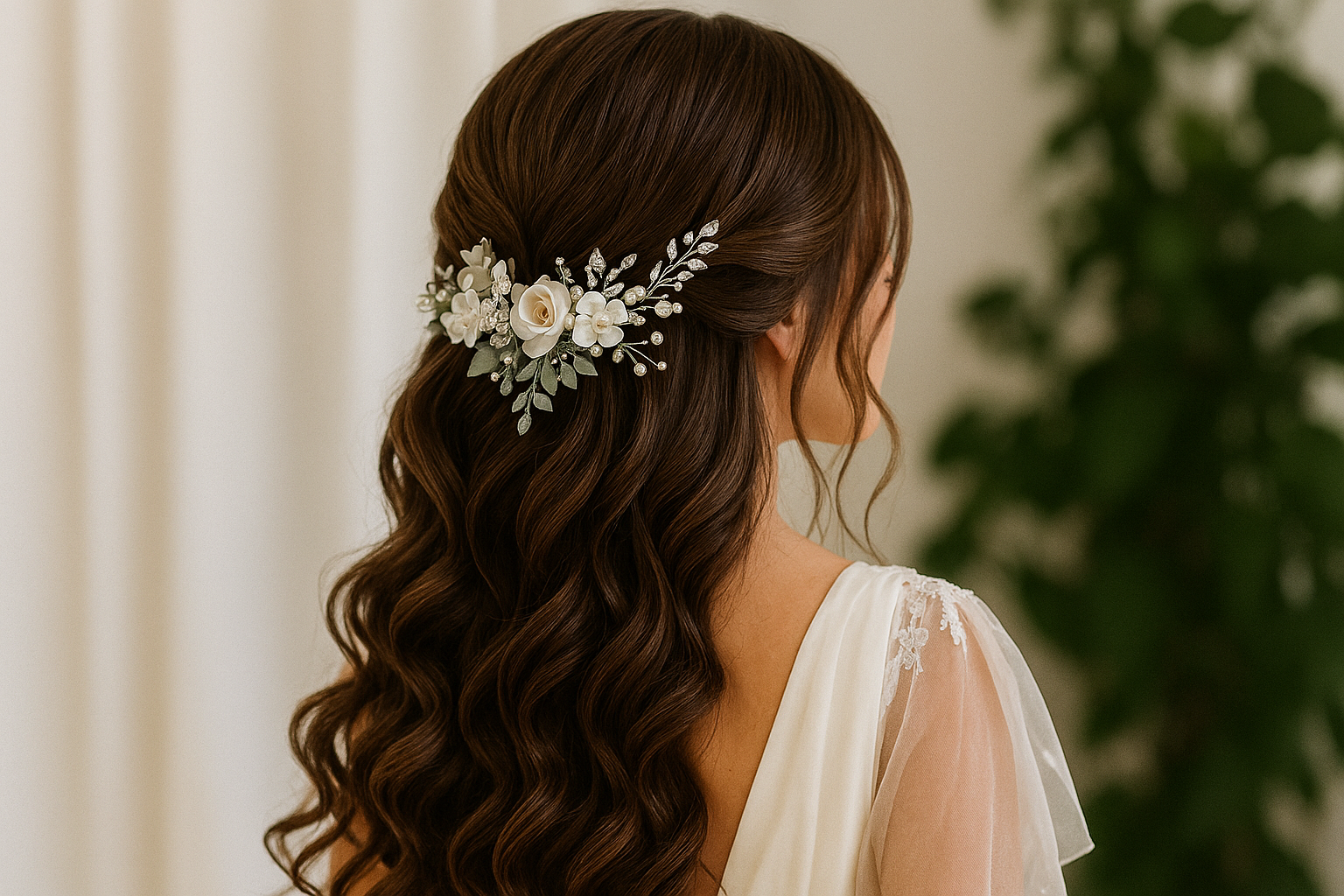 Romantic Elegance: The Art of Floral-Adorned...